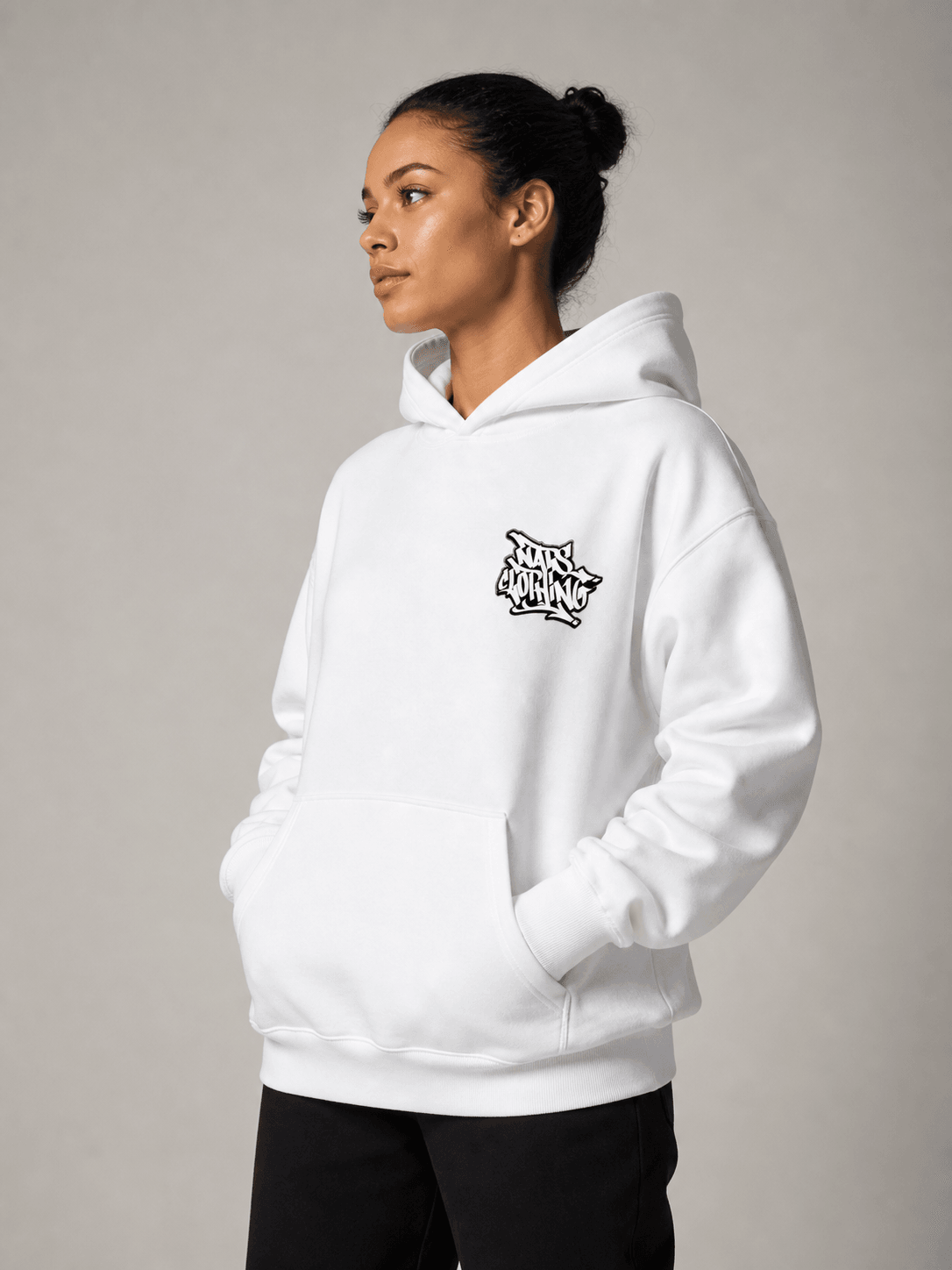 NATS Graff Hoodie Adult Blanc