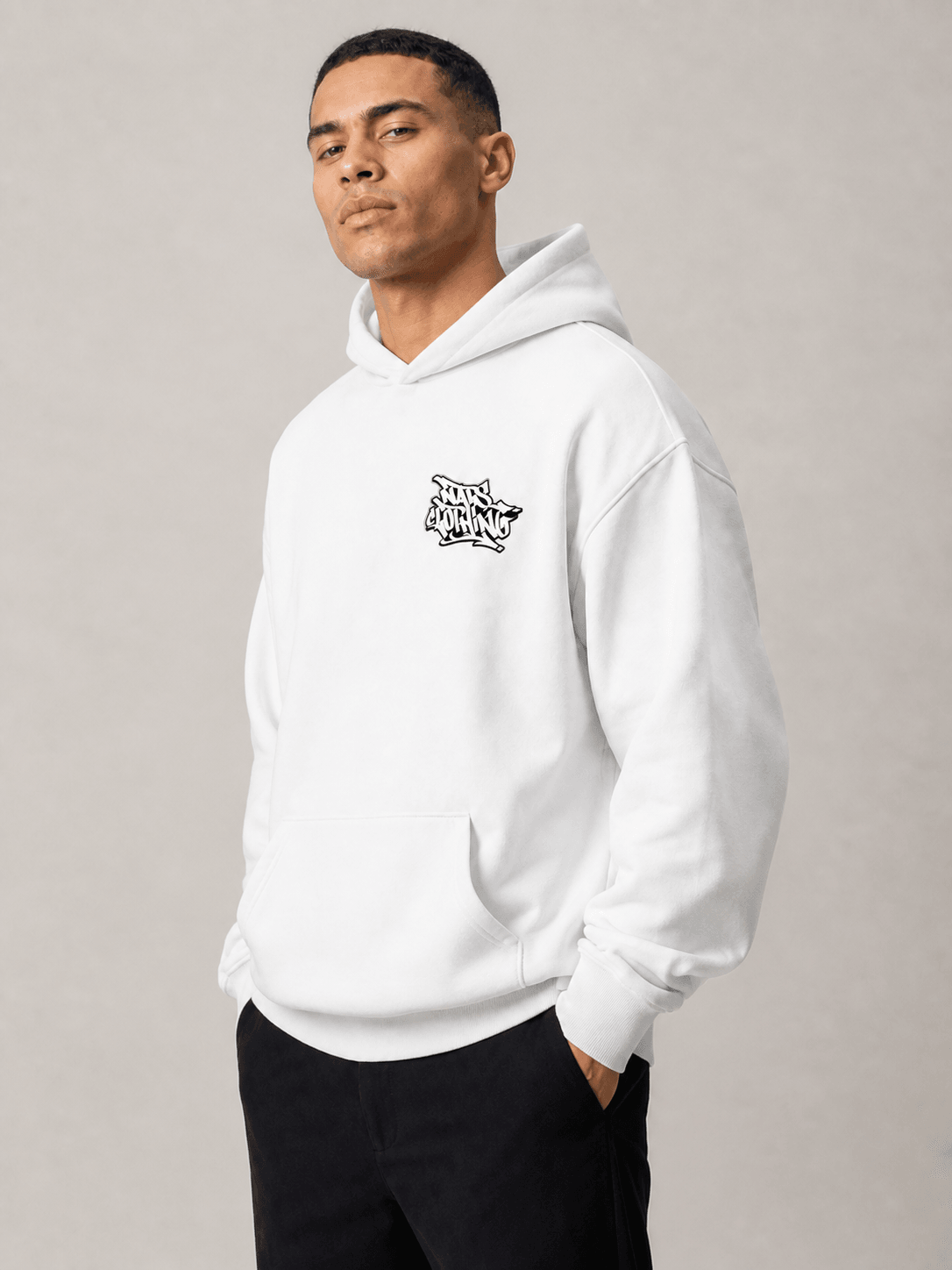 NATS Graff Hoodie Adult Blanc