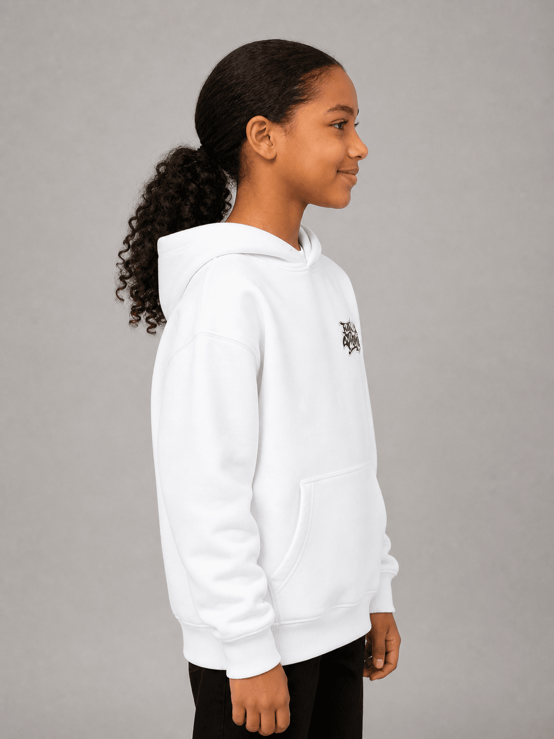 NATS Graff Hoodie Kids Blanc