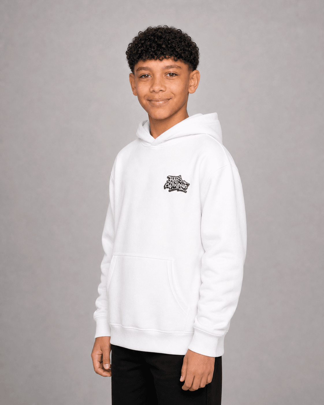 NATS Graff Hoodie Kids Blanc