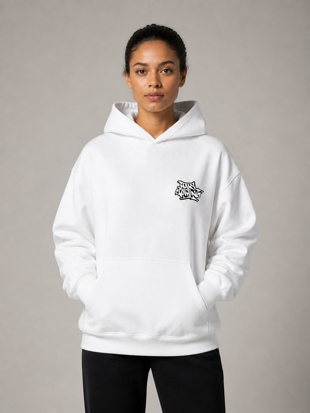 NATS Graff Hoodie Adult Blanc
