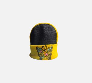 Bonnet Headspin yellow butterfly
